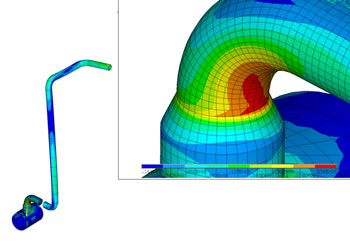 Dynamic stress analysis of ROV intervention line (subsea piping vibration) 