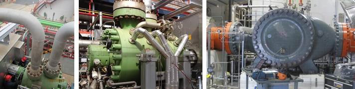 Compressor surge analysis on two different centrifugal compressors