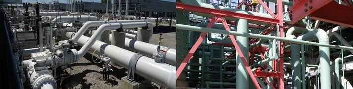 Piping at compressor station - Vibration Review and Design Support Services, Vibration Audit, FEED study